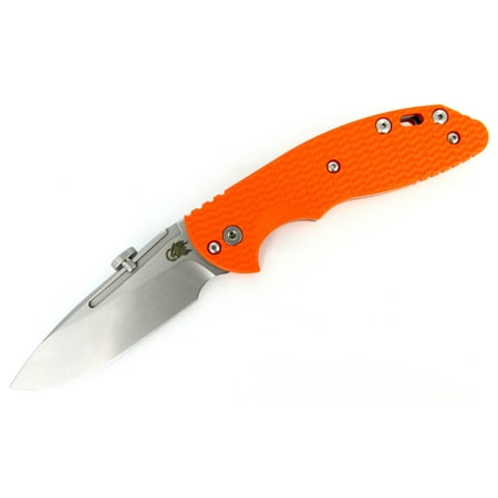 Hinderer Knives XM-Slippy Slicer Slip Joint Knife Stonewashed Blade Orange