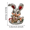 thumbnail image 3 of Bunny Decorative Pendant Car Rearview Mirror Pendant Backpack Pendant, 3 of 5