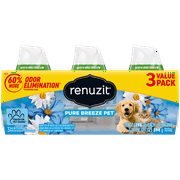 Renuzit Adjustable Gel Air Freshener Cones, Tough on Pet Odors, Pure Breeze Pet scent, 7oz Cone, 3 Cones per Case
