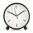 thumbnail image 2 of reloj despertador silencioso que no hace tictac luz dormitorio forma redonda relojes pequeños JAMW Sencillez, 2 of 4