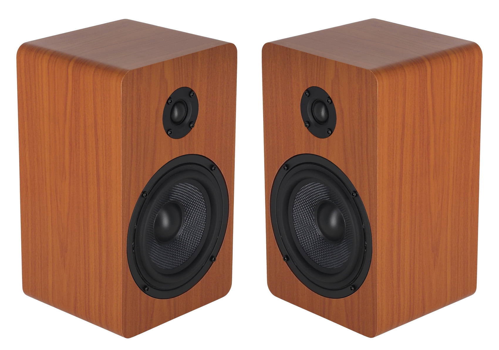 Pair Rockville RockShelf 58C 360w Wood 5.25" Home Theater Bookshelf Speakers/8 Ohm