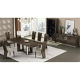 thumbnail image 5 of Titan Furnishings Modern Lacquer Wood Dining Table in High Gloss Gray, 5 of 9