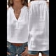 thumbnail image 3 of Blusa Elegante de Oficina con Cuello en V y Muesca para Mujer, Sin Mangas, con Encaje de Guipur. S, 3 of 7