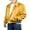 Gold, variant on Ma Croix Men's Premium Satin Hipster Inspired Button Up Light Activewear Mesh Lined Bomber Jacket