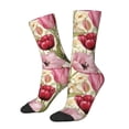 thumbnail image 1 of Balery Tulips Flowers Calcetas Largas con Estampado para Hombre y Mujer – Suaves y Transpirables, Talla Única (US 5-11), 1 of 6