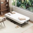 thumbnail image 3 of Patiojoy Twin Size Folding Bed with Mattress Gel Memory Foam Mattress Heavy-duty Metal Frame Guest Bed, 3 of 10