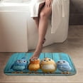 thumbnail image 4 of 1pc The Angry Birds Absorbent Non-Slip Bathroom Thickened Flannel Rug Decor,Soft,Quick Drying,Suitable For Indoor/outdoor Use,Bathrooms,Bedrooms,Kitchens,Terrace,Laundry Rooms,16"x24", 4 of 9