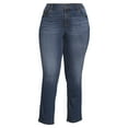 thumbnail image 3 of Terra & Sky Women's Plus Size Core Denim Straight Jean, Regular and Petite, 3 of 5