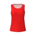 thumbnail image 3 of Picia Red Pattern Women's Workout Tank Top,Breathable Activewear,Slim Fit Athletic Top,Versatile Workout Moisture-wicking top-X-Large, 3 of 9