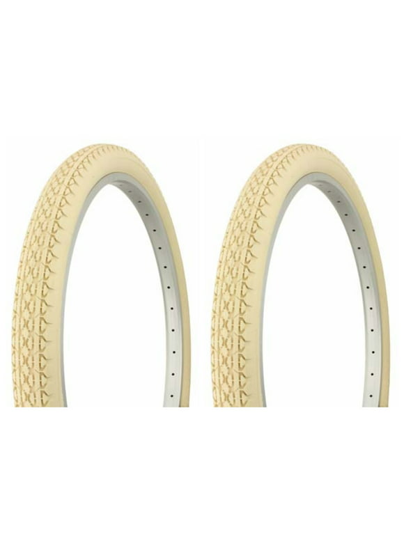 Tire set. 2 Tires. Two Tires Duro 26" x 2.125" Cream/Cream Side Wall HF-133. Bicycle Tires, bike Tires, beach cruiser bike Tires, cruiser bike Tires
