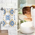 thumbnail image 7 of Somali Traditional Pattern Bath Towel 100% Cotton Soft Thick High Absorbency Hand Face Towel Single Pack 16x28in, 7 of 7