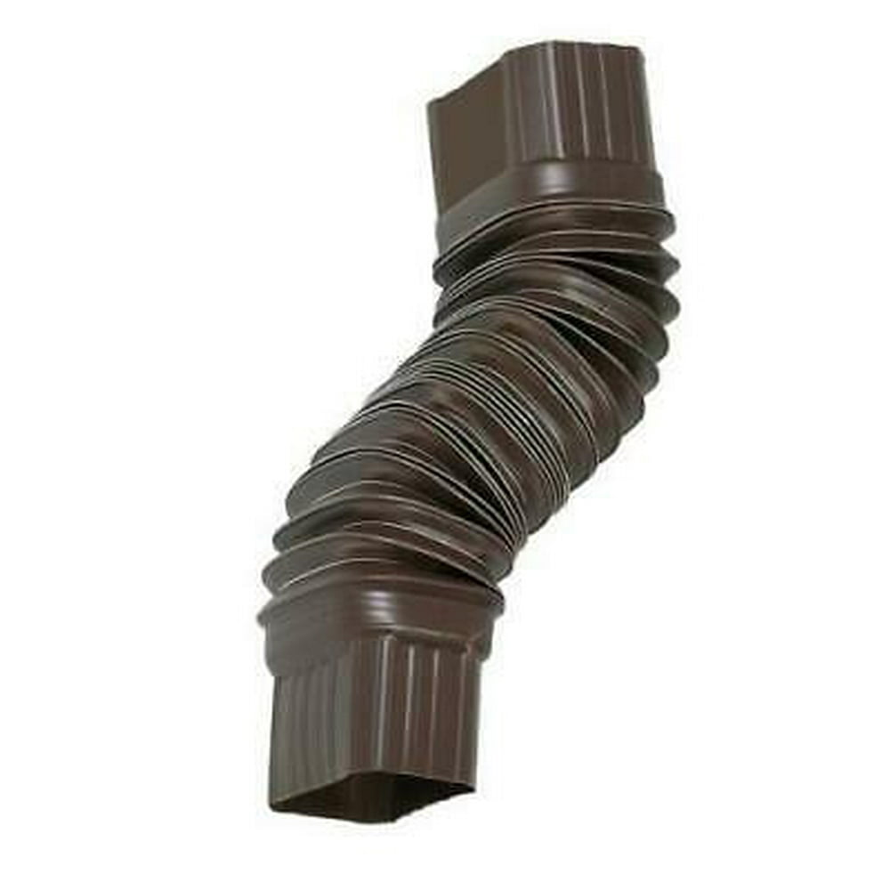 2PK Amerimax 2 in. H x 3 in. W x 7.5 in. L Brown Plastic Gutter Elbow