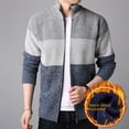 thumbnail image 3 of Cárdigan con cremallera para hombre de otoño e invierno de generación, suéter grueso con forro polar, cárdigan, suéter con cuello alto, abrigo, 3 of 6