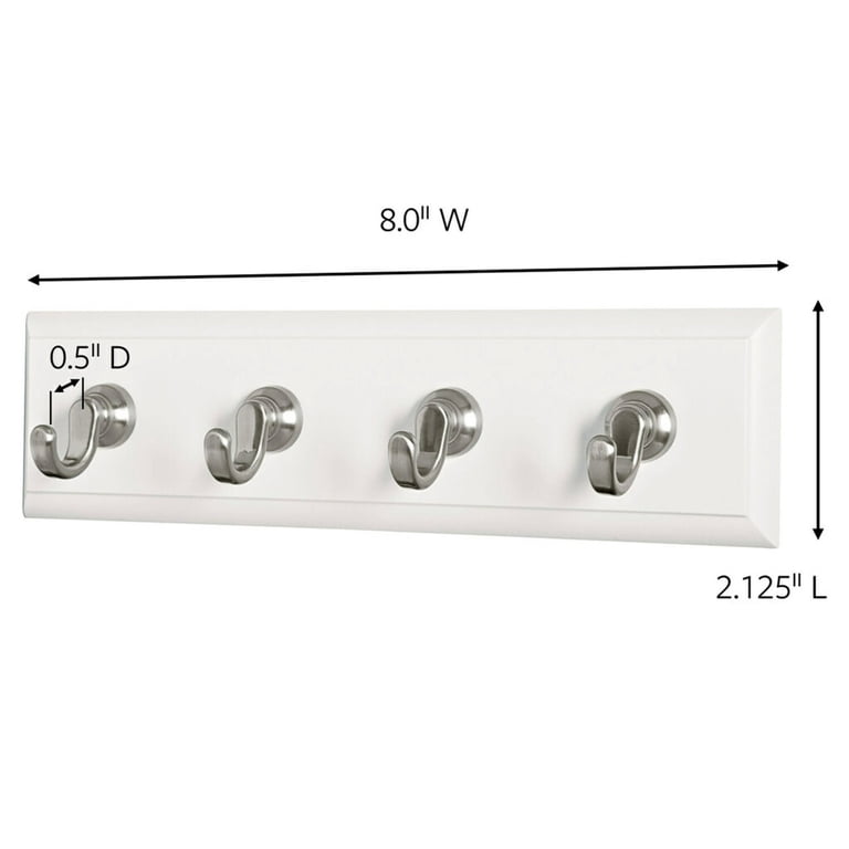 Command Quartz Key Rail With 4 Hooks, Damage-Free photo 2
