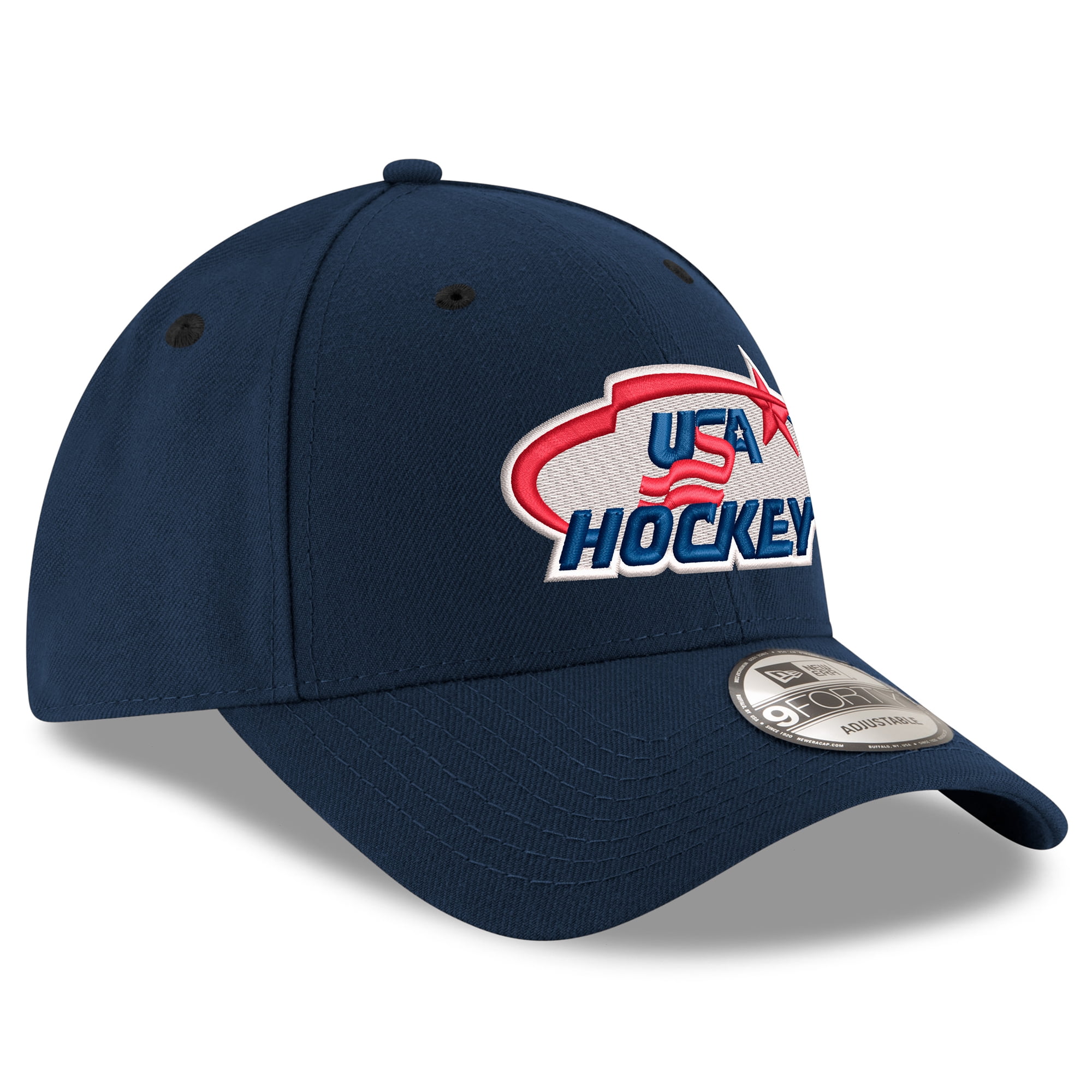 Men's New Era Navy US Hockey 9FORTY Adjustable Hat