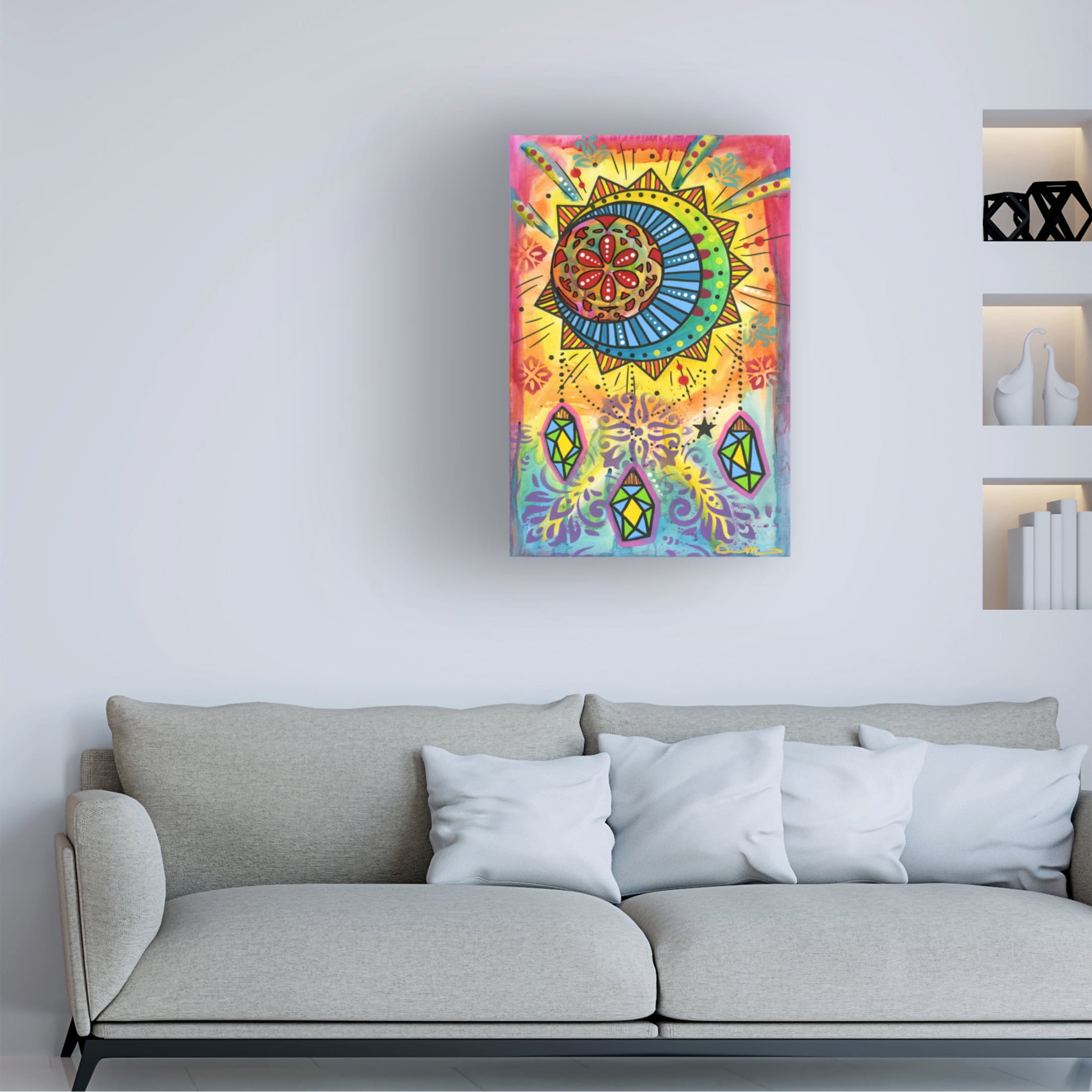 Canvas Wall Art - Dean Russo 'Cosmic Balance 6' Wall Art for Living Room, Bedroom, or Office Décor by Trademark Fine Art - 12 x 19 Inches