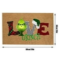 thumbnail image 5 of Grinch Decor Grinch Christmas Decorations Bathroom Grinch Christmas Decorations Christmas Festival Decoration Front Door Carpet Indoor Outdoor Anti-Skid Mat, 5 of 5