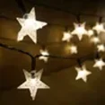 thumbnail image 3 of Luces solares de hadas para exteriores, 23 pies, 50 LED, impermeables, luces de hadas solares, decoración de jardín con forma de estrella, boda, balcón, patio, decoración navideña para, 3 of 5