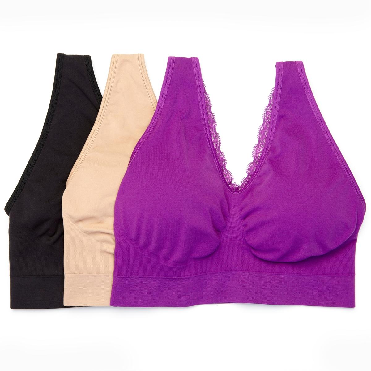 Rhonda Shear Rhonda Shear Pack Ahh Bra With Set Removable Pads Grp Walmart