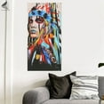 thumbnail image 4 of PULLIMORE Abstract Native Girl Canvas Painting Wall Hanging Art Home Decoration for Office Bedroom Living Room (Small), 4 of 8