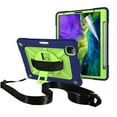 thumbnail image 7 of Dteck Case For iPad Pro 11" 2nd Generation Case with Screen Protector, Heavy Duty Shockproof Protective Cover with 360 Rotate Stand /Hand Strap/ Should Belt /Pencil Holder,Navy+Olivine, 7 of 7