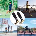 thumbnail image 5 of Calcetines deportivos antideslizantes para adultos, calcetines largos de compresión hasta la rodilla, calcetines coloridos con empuñaduras, 5 of 5
