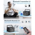 thumbnail image 3 of Reproductor de CD de casete Boombox Bluetooth 5.1 Sunoony 5000 mAh, 3 of 7