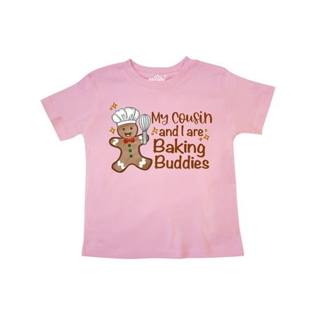

Inktastic My Cousin And I Are Baking Buddies Gift Toddler Boy or Toddler Girl T-Shirt