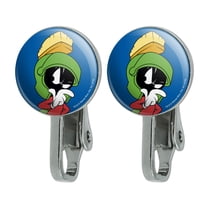 Looney Tunes Marvin The Martian Novelty Clip-On Stud Earrings