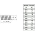 thumbnail image 2 of Flexible Stainless Steel Chimney Flue Liner Rigid Pipe Multi Fuel Stoves Ø 150 mm (5.91"), 1 m, 2 of 2