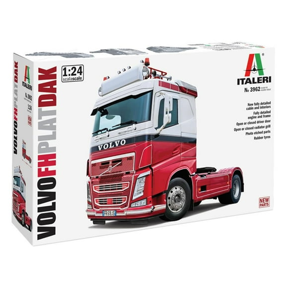 No Author ITALERI 3962 Volvo FH Plat Dak Making, Foot Model, kit 1:24, Truck, Molded Color