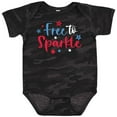 thumbnail image 3 of Inktastic 4th of July Free to Sparkle in Red White and Blue Boys or Girls Baby Bodysuit, 3 of 5