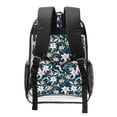 thumbnail image 2 of Kdxio Lilies Flowers Clear Backpack, Transparent Bookbag for School for Women Men, Capacity Clear Bag for College, Travel, 2 of 7