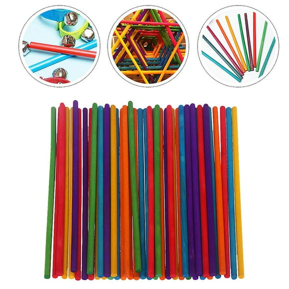 50 Pcs Bâtons de Rythme Colorés Bâtons de Rythme en Bois Remplacement de Bâtons de Rythme-SHUNJING