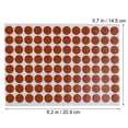thumbnail image 2 of SHISUYAN Couvercles de Vis Ronds Rouge Foncé en PVC 96 Pcs par Feuille pour Projets d'Amélioration de la Maison Diy, 2 of 8