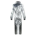 thumbnail image 3 of CONZONE Carnival Unisex Boys Girls Astronaut Dress Up Shiny Graphic Jumpsuit Funny Party Stage Performance Outfits, 3 of 4