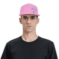 thumbnail image 4 of ZICANCN Tree Earth Environment Baseball Caps, Trucker Hats for Men And Women, Adjustable Breathable Flat Caps, Pink, 4 of 6