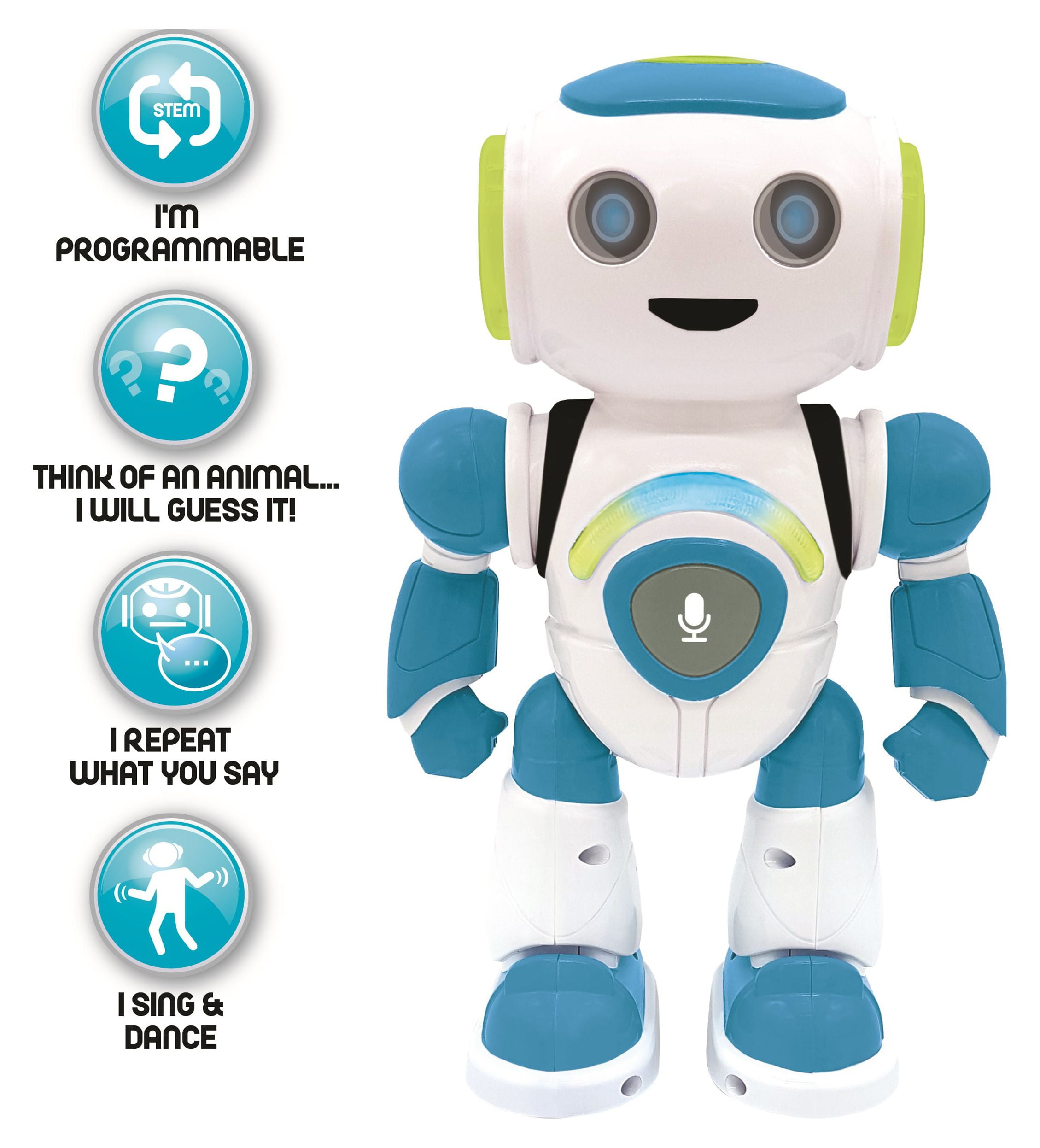 Lexibook - POWERMAN KID® My Smart Robot, Bilingual, STEM with remote  control (English vesion) 