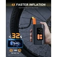 thumbnail image 4 of REHOTTOP Electric Bike Pump, 160PSI Inflate Bicycle Pump with Guage, Portable Air Pump with Presta and Schrader Valve, Tire Pump for Road Bike, Mountain Bike, E-Bike, 4 of 9