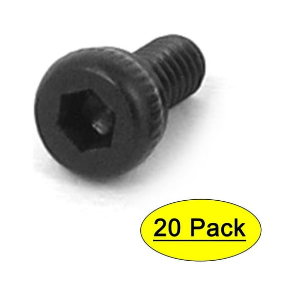 M2 x 4mm 12.9 Alloy Steel Machine Bolt Hex Socket Head Cap Screws Black 20pcs