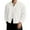 White, variant on Button Down Shirts for Men Corduroy Drop Shoulder Cropped Long Sleeve Spring Shirt Lightweight Casual Turn Down Collar Top Black L