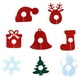 thumbnail image 1 of 8pcs Anillo de copa de vino de Navidad Anillo no tejido Adorable Copa de vino Decoración de la cubierta, 1 of 6