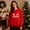 Red&Women, variant on Matching Christmas Couples Sweatshirts Merry Christmas Letter Printing Long Sleeve Shirts Crewneck Pullover Winter Fleece Sweaters Xmas Funny Holiday Sweatshirts Gifts(Women)