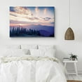 thumbnail image 2 of PixonSign Canvas Print Wall Art Sun Sets Over Purple Mountains Nature Wilderness Photography Realism Rustic Landscape Colorful Multicolor Ultra for Living Room, Bedroom, Office - 16"x24", 2 of 5