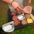 thumbnail image 4 of Blukids Stainless Steel Smash Burger Press Kit, Hamburger, Bacon, Steak, and Meat Smasher Tool for Blackstone, Grill and Griddle, Flat Top Patty Maker with Patty Papers(C), 4 of 6