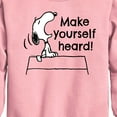 thumbnail image 2 of Peanuts - Make Yourself Heard - Toddler & Youth Crewneck Fleece Sweatshirt, 2 of 5