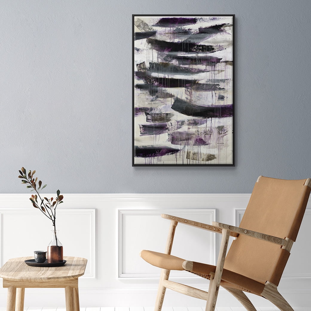 Helix #2 Framed Premium Gallery Wrapped Canvas - Ready to Hang - 17 x 25 - Black Floating Frame