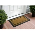 thumbnail image 2 of HomeRoots 572195 Modern 18 x 30 in. Beige & Black Rubber & Coir Outdoor Door Mat, 2 of 5