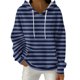 thumbnail image 2 of mfyjkho Tops Elegantes Para Mujer, Sudadera Con Capucha, Manga Larga, Bolsillo, Cordón Y Estampado Para Mujer, Estilo Casual Y Moderno Tops Para Hacer Ejercicio Para Mujer M, 2 of 4
