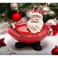 thumbnail image 2 of Ceramic Santa Claus Candy Bowl 6in Holiday Decor Home Office Kitchen, 2 of 4